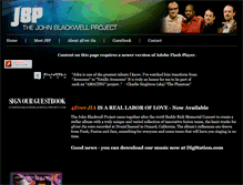 Tablet Screenshot of johnblackwellproject.com